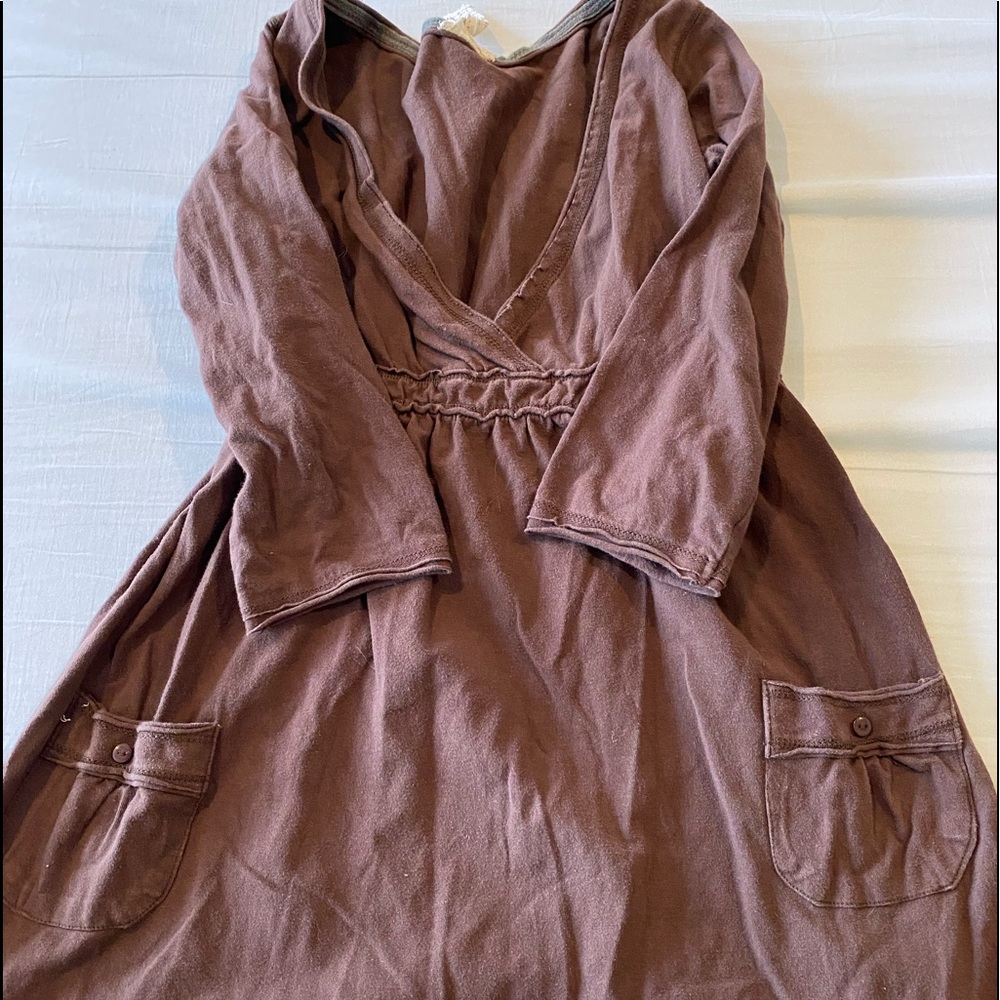 Cute girls Tunic dress brown